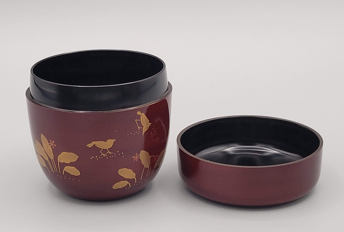 Matcha natsume Hagi 萩 en Hibari 雲雀 Nakamura Sōetsu