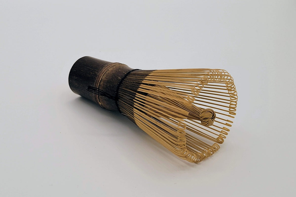 Matcha set handgesneden zwarte bamboe wisk klopper (100 tanden) 百本立