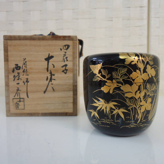 Shikunshi Maki-e Ōnatsume 四君子大棗 Saijō Issai